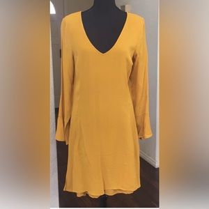 Mustard/golden yellow dress